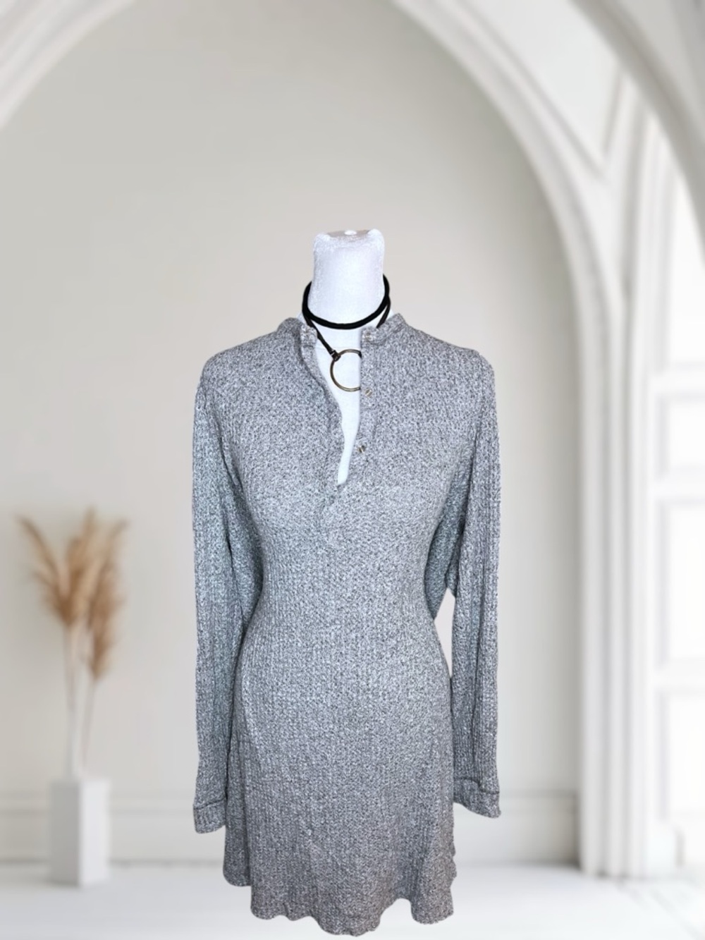Old Navy XXL Knit Henley Long Sleeve Tunic Top